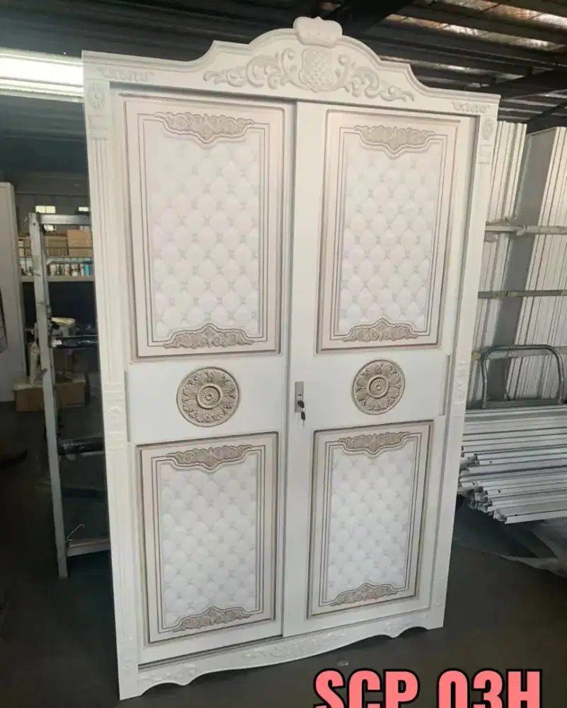 Lemari Besi Baju 2 Pintu / Lemari Besi Pakaian 2 Pintu Sliding 25