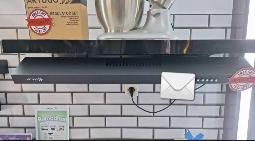 Cooker Hood artugo 90 cm Penghisap asap AX-921-sb