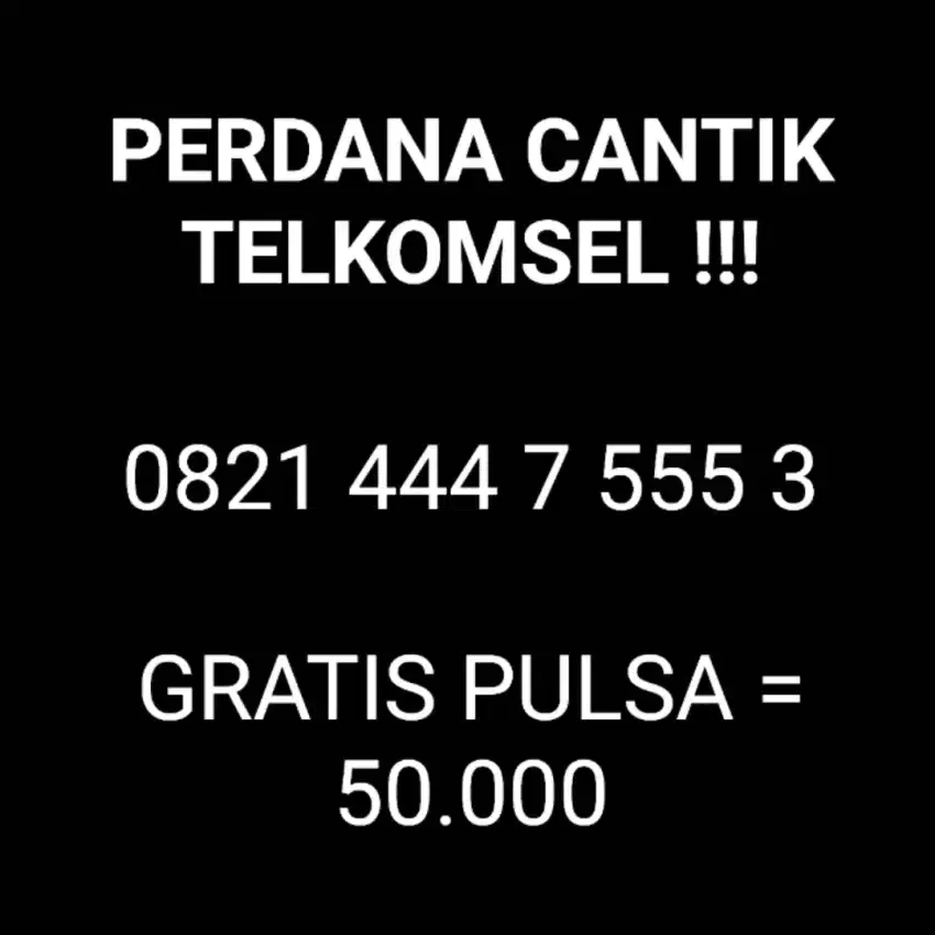 NOMOR CANTIK TELKOMSEL DOUBLE TRIPLE MURAH