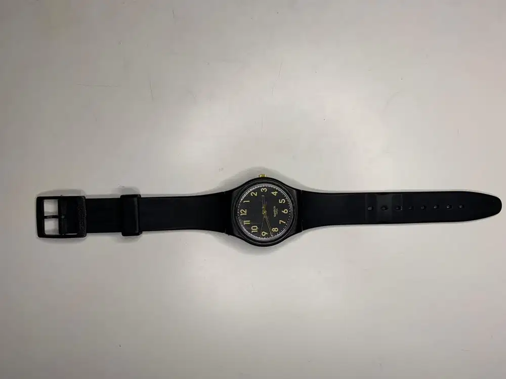 Jual jam tangan swatch hitam 400 ribu