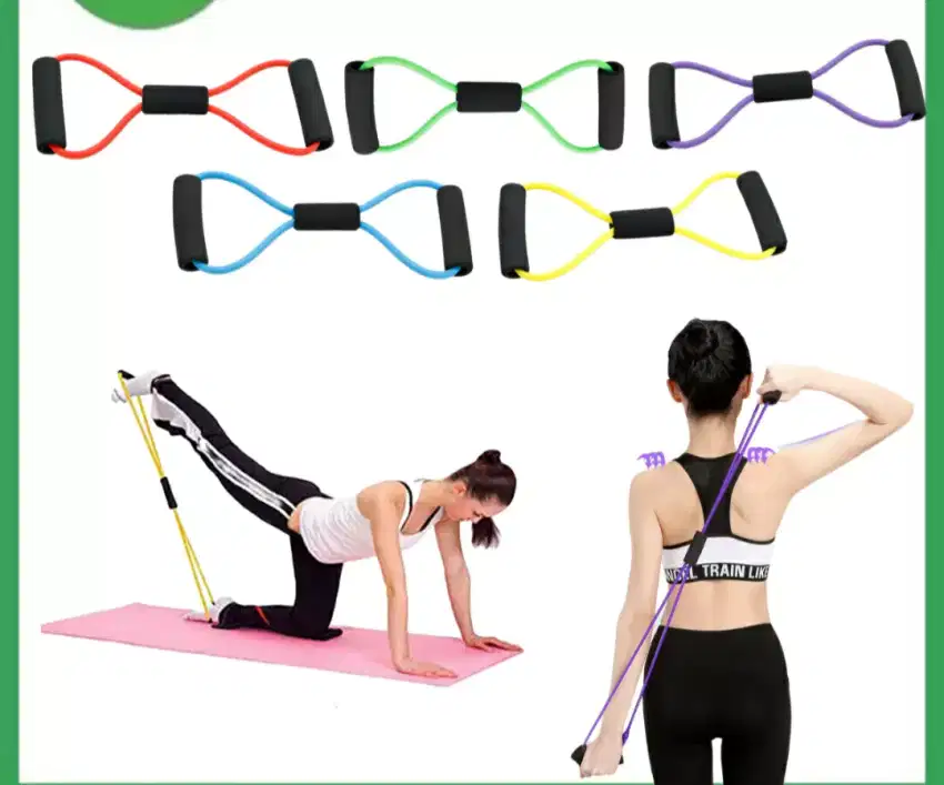 Tali olahraga yoga elastis gym rope