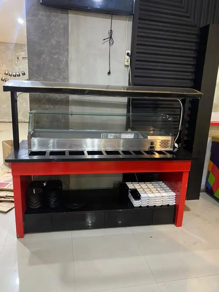GEA Stainles Top counter salad buah dgnlemari buffet (Stc 150)