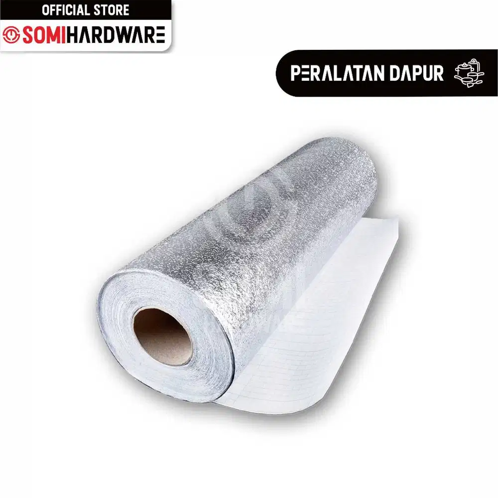 Wallpaper Stiker Alumunium Foil Waterproof Anti Api Murah Berkualitas