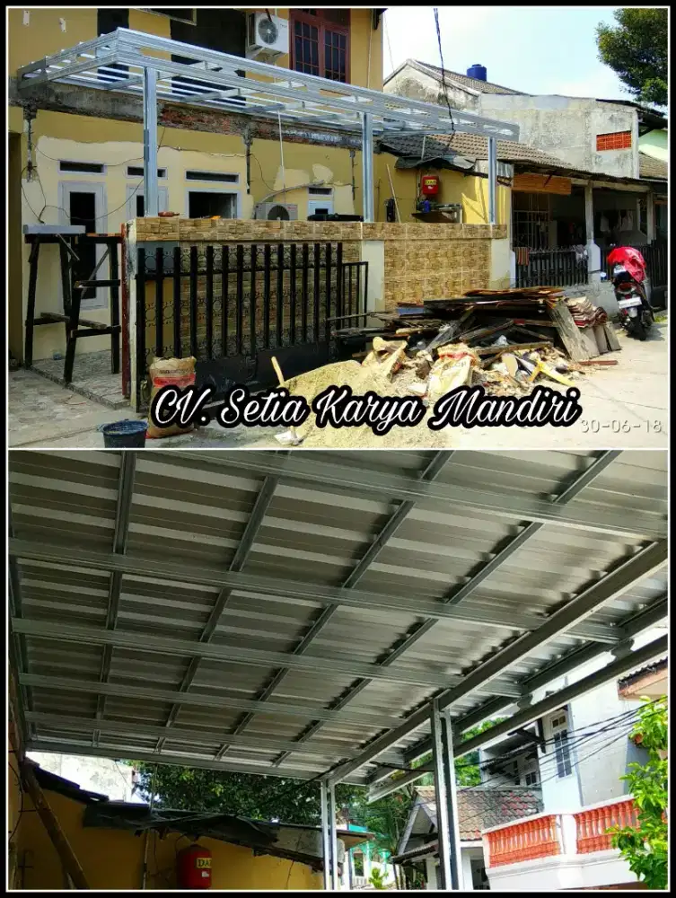 Kanopi Baja ringan Spandek Pasir di Tangsel