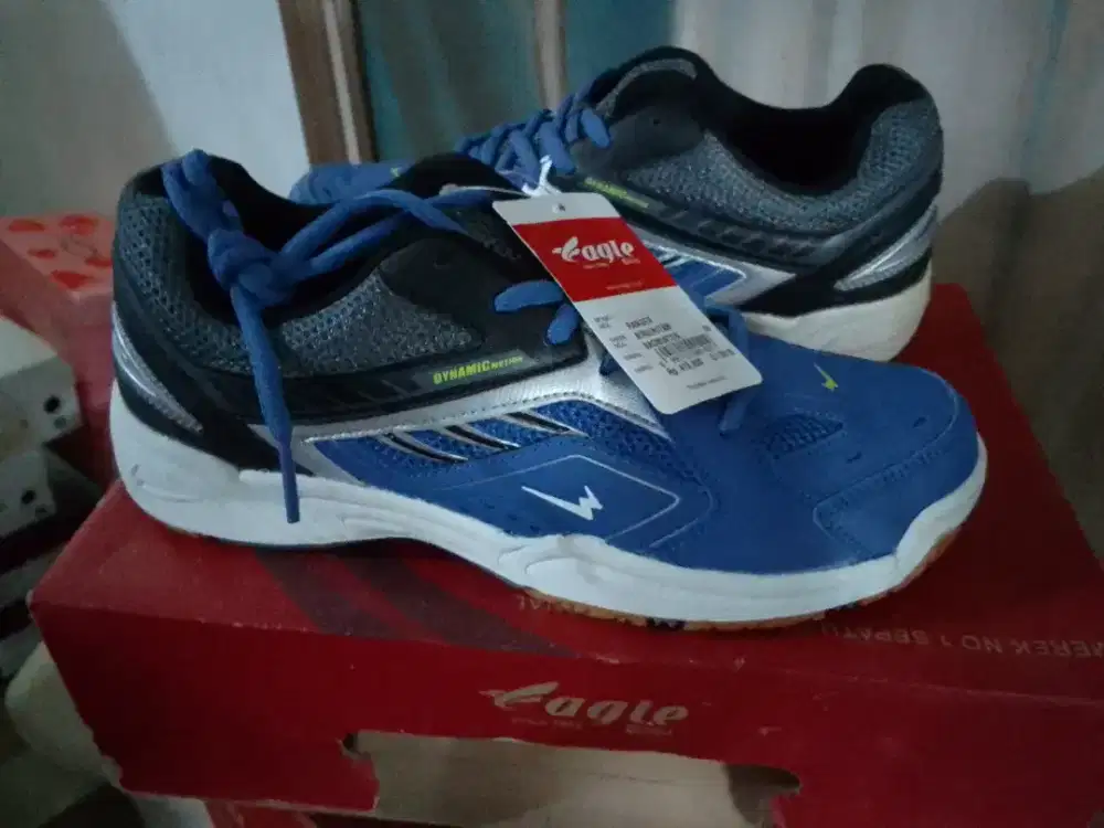 Sepatu Eagle Biru Hitam size 38