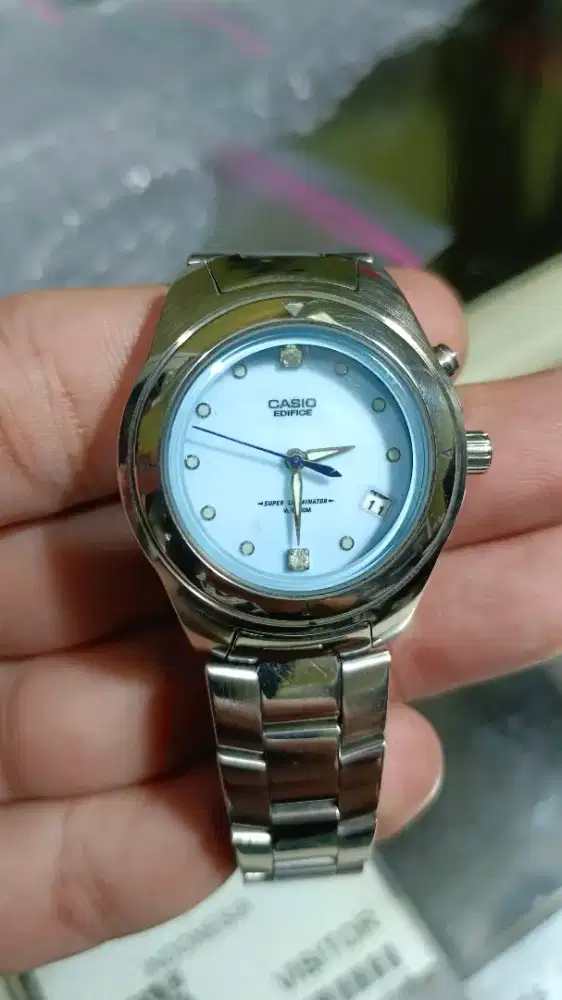 Jam tangan wanita casio seri langka rantai mulus