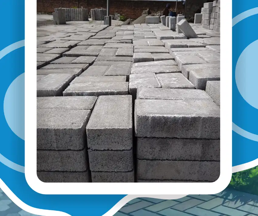 Jual paving block, corso segi empat, segi enam, topi uskup dan kanstin