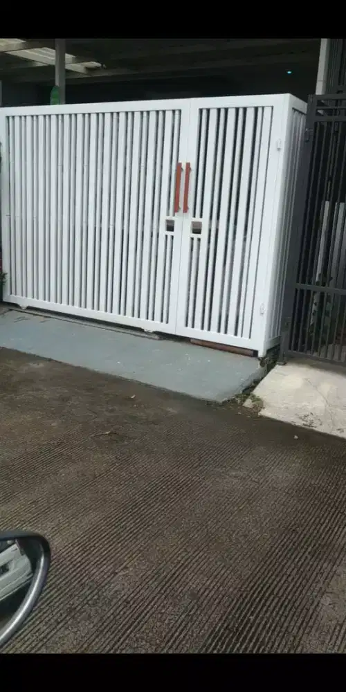 Pagar minimalis dan kanopi minimalis