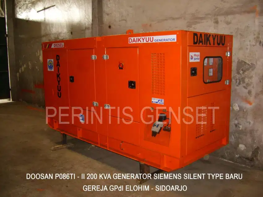 Doosan Genset Tenaga Handal Kondisi Baru