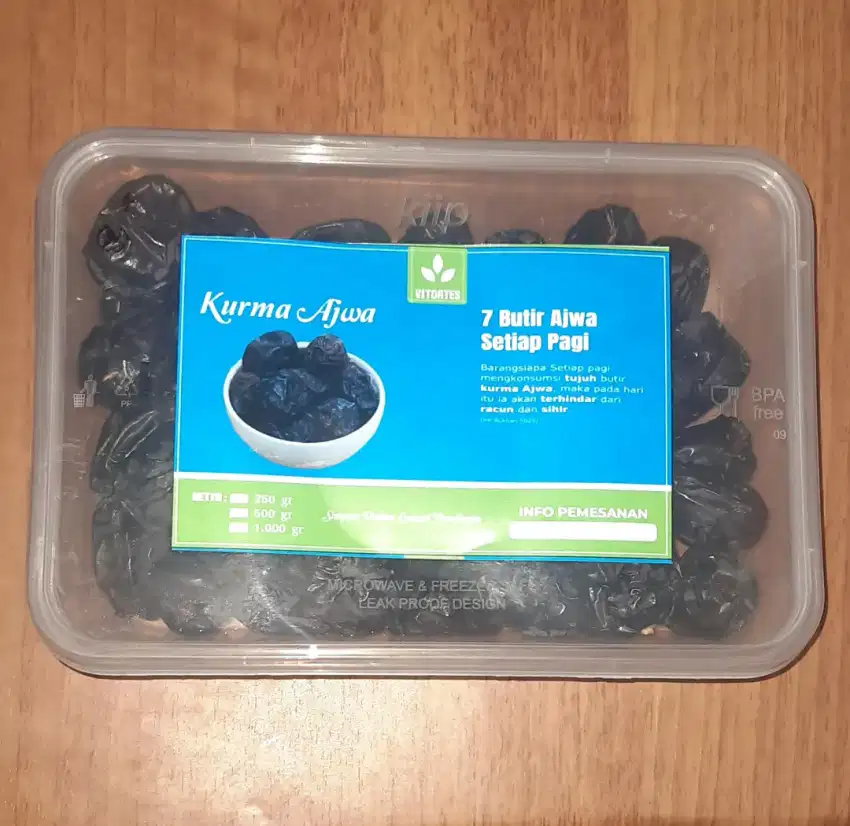 Kurma Ajwa Grade A 250 Gr