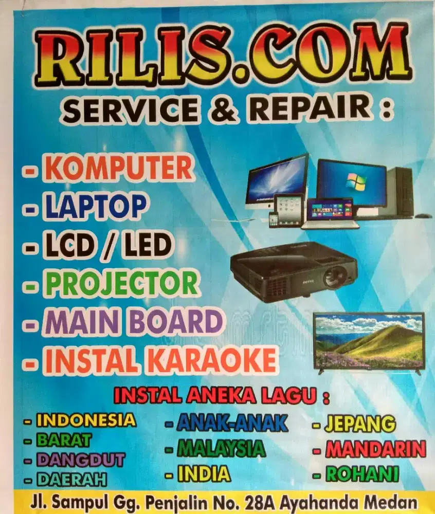 Service monitor Lcd / LED Komputer Medan