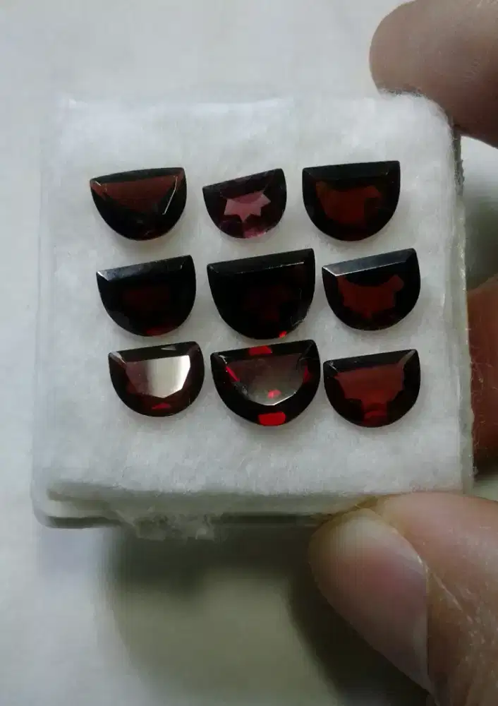 9pcs Batu Red Garnet Natural