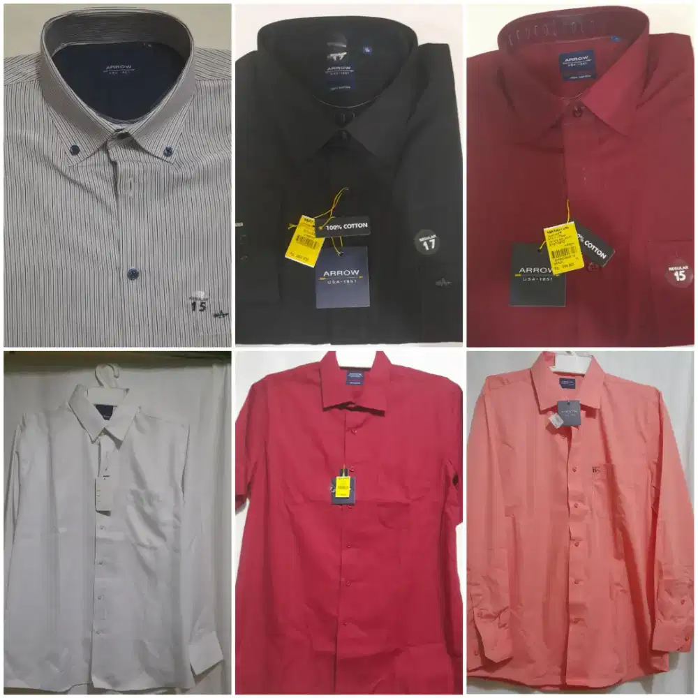 Kemeja pria merek arrow (brand mall)