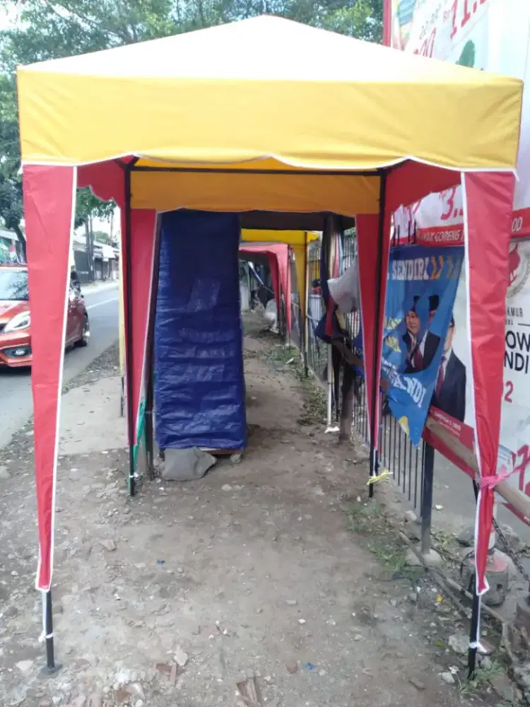 Tenda bongkar pasang ready ya