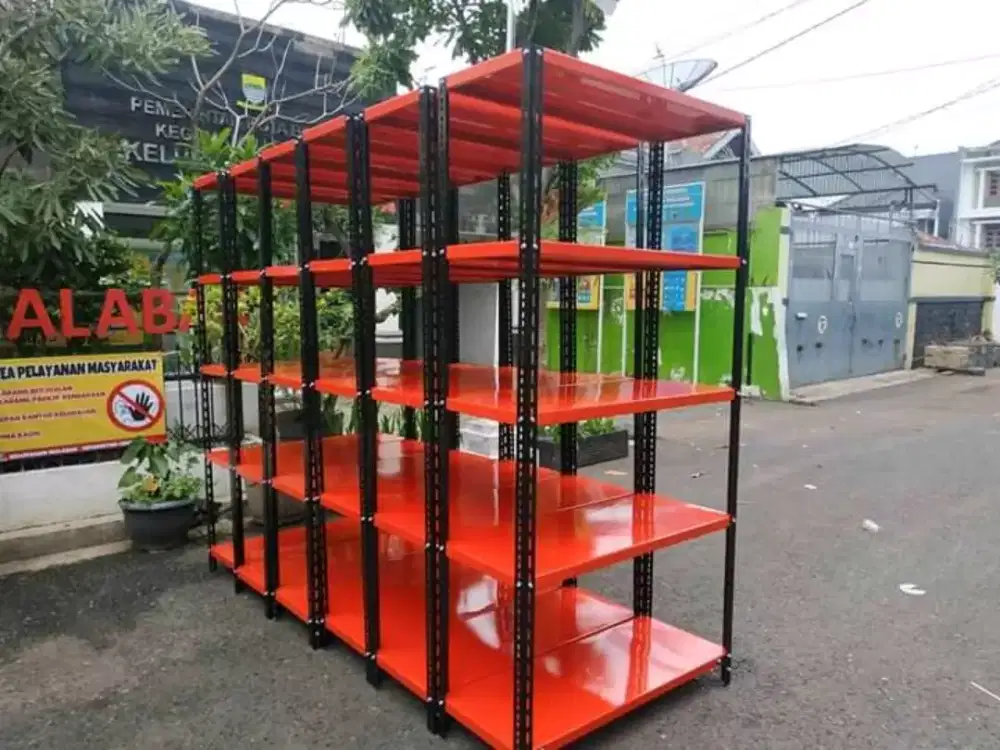 Rak besi siku lubang serbaguna