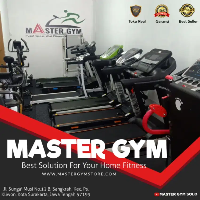 TREADMILL ELEKTRIK
Alat Fitness Best Choice READY STOCK #MasterGymSolo