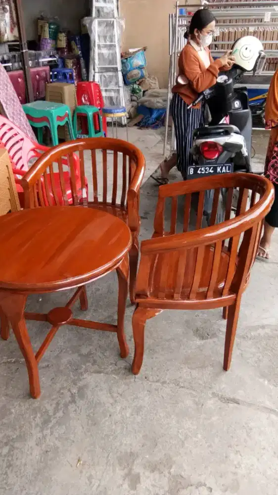 Kursi Teras Betawi Jati Bangku Taman Tamu