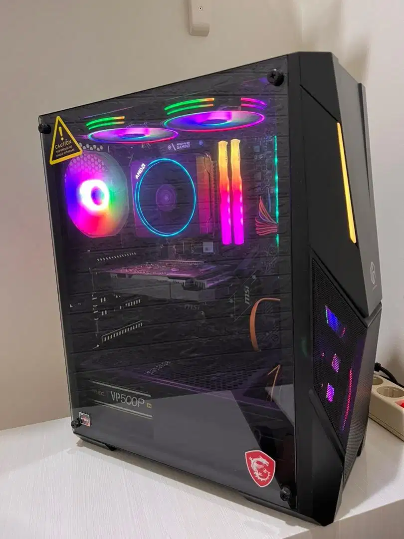 PC Rakitan AMD + MSI, RGB Ready