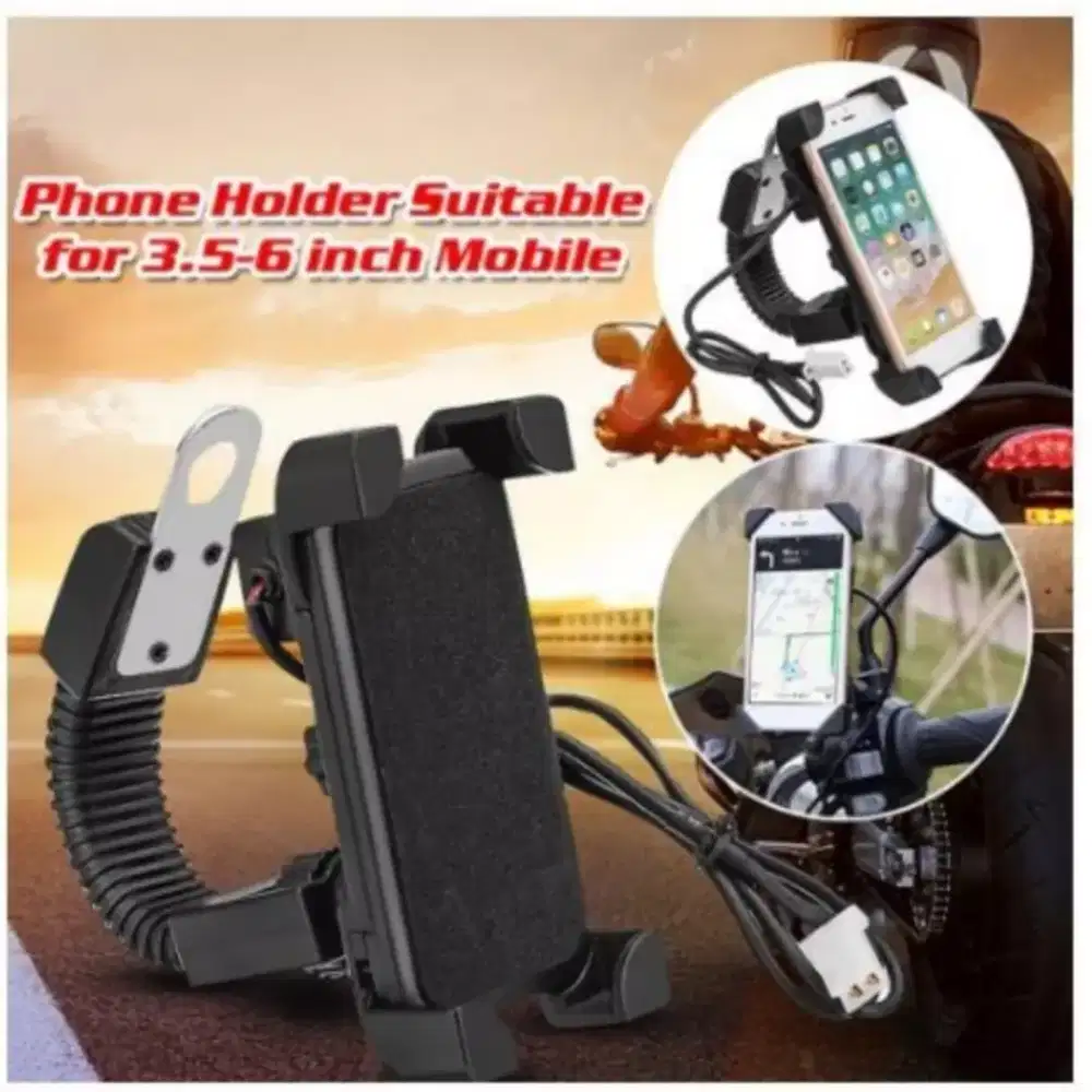 Holder hp charger spion usb motor