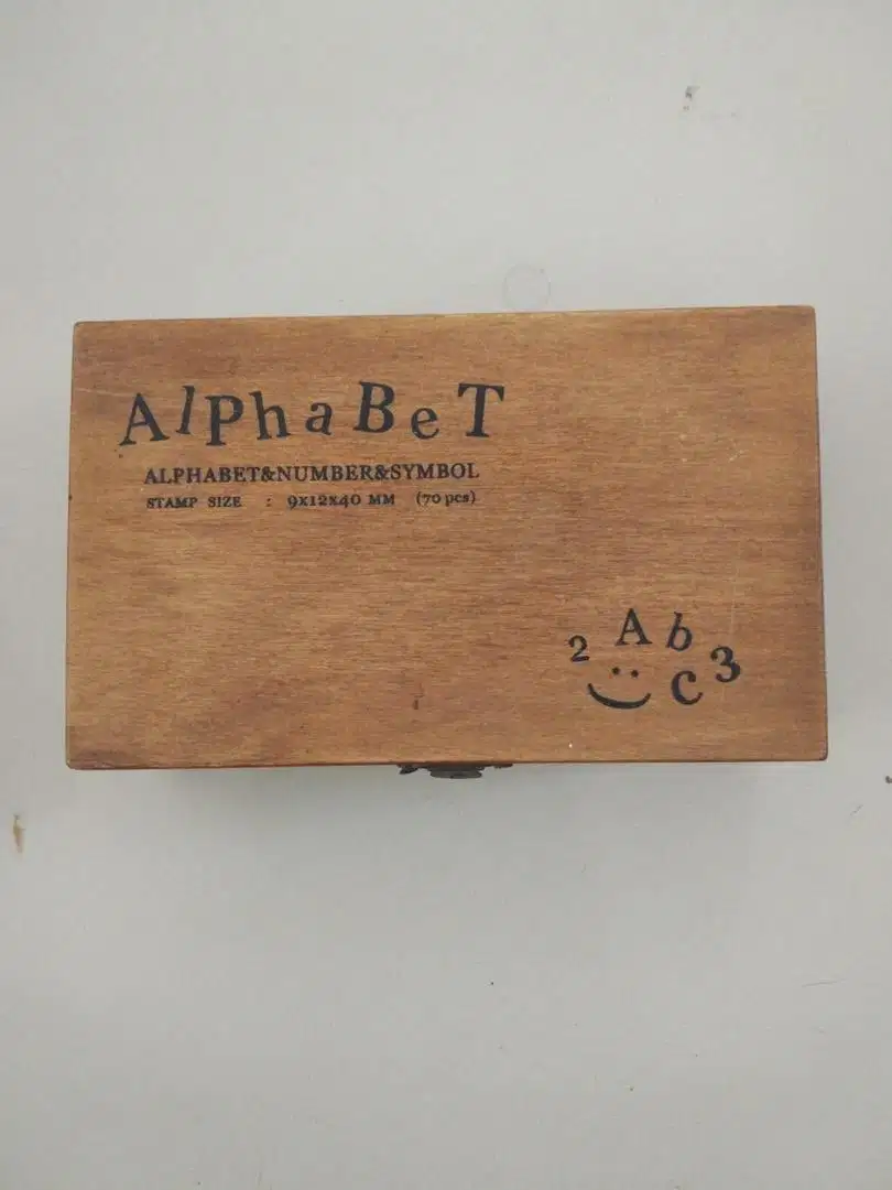 Wooden  Stamp/Stample Alphabet