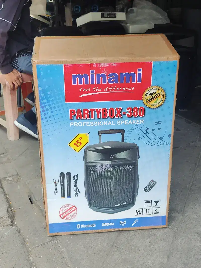 Promo!! Speaker Portable 15 inch Partybox 380