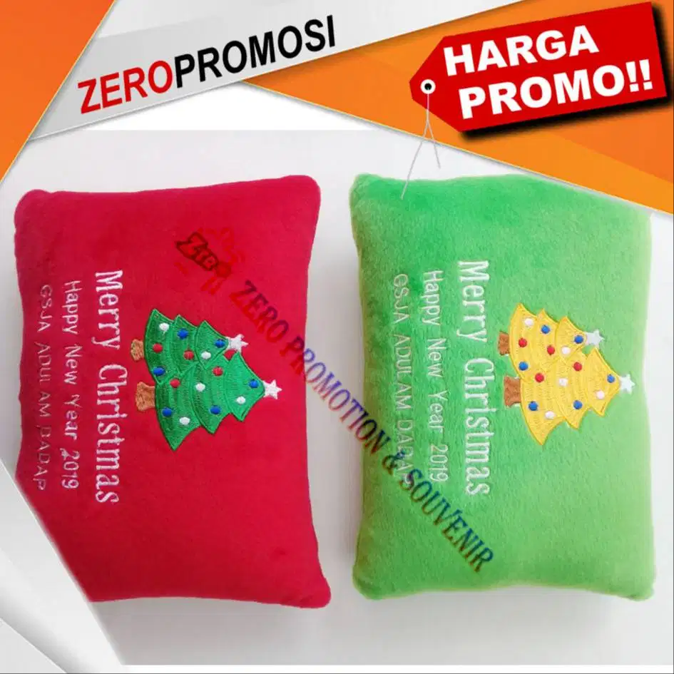 Christmas souvenir bantal custom