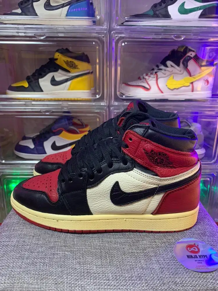 BISA COD / REKBER , AIR JORDAN 1 HIGH BRED TOE , AIR JORDAN HIGH TOE