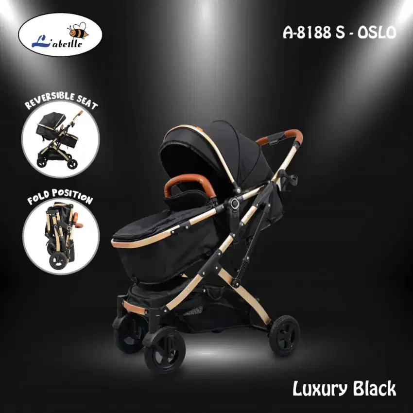 L'abeille OSLO A8188S Baby stroller kereta dorong bayi handle 2 arah