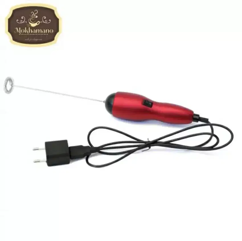 MOKHA Hand Mixer Whisk Milk Frother Pengaduk Minuman Telur w/ Adaptor