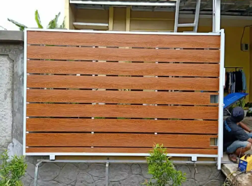 Pagar geser dan lipat minimalia tralis kanopi dll