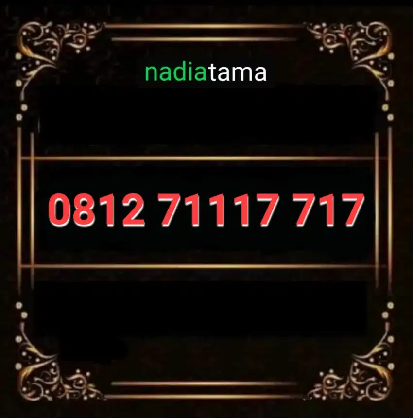 Nomor Cantik Simpati minimalis 71117 717