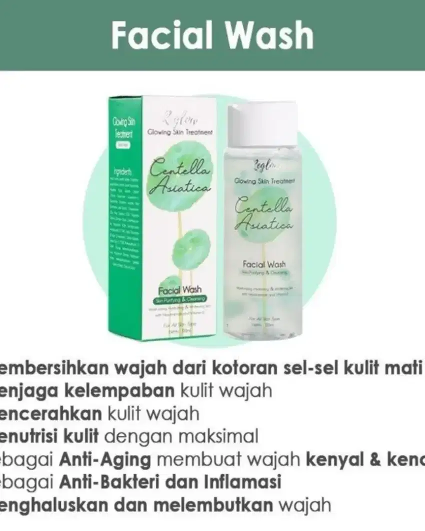 FACIAL WASH REGLOW SKINCARE DR SHINDY ASLI & HALAL - MS GLOW