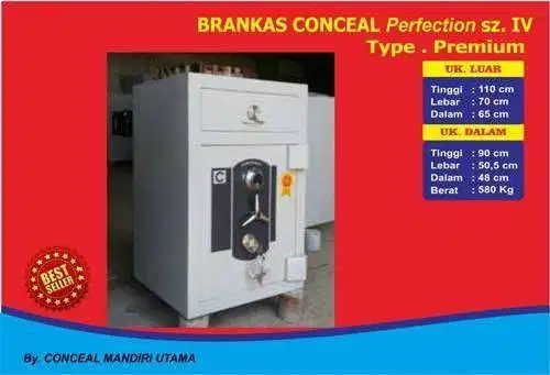 jual lemari pintu besi BRANKAS ZIGER Tahan Api Conceal tinggi 70 cm