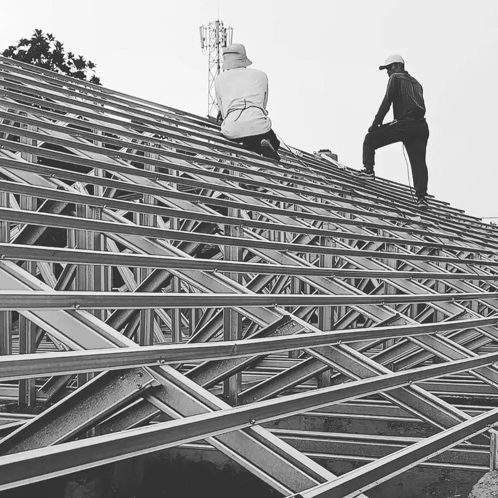 RANGKA ATAP BAJARINGAN DAN CANOPY BESI PAGAR DLL