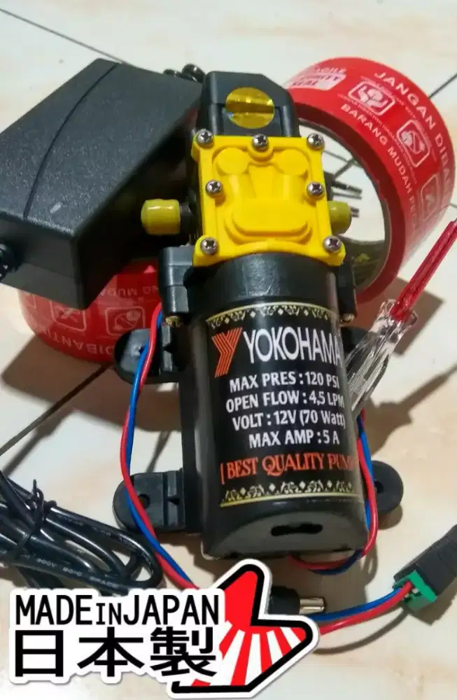 Paket Pompa dan Adaptor DC 12V