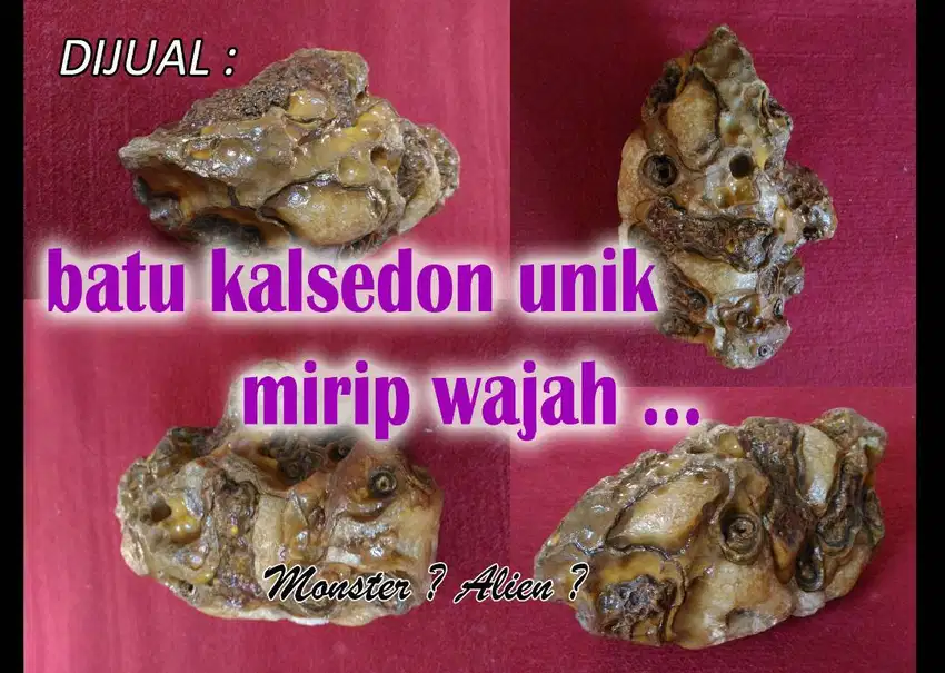 Batu alam, tapi mirip wajah misterius