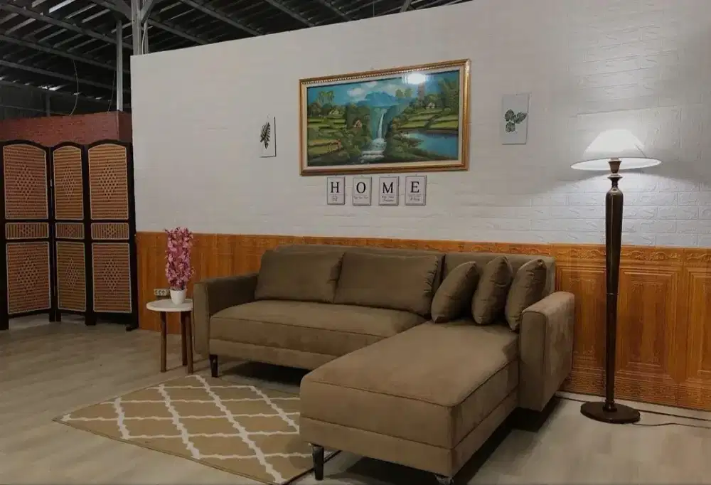 Sofa ruang tamu sudut klasik modern