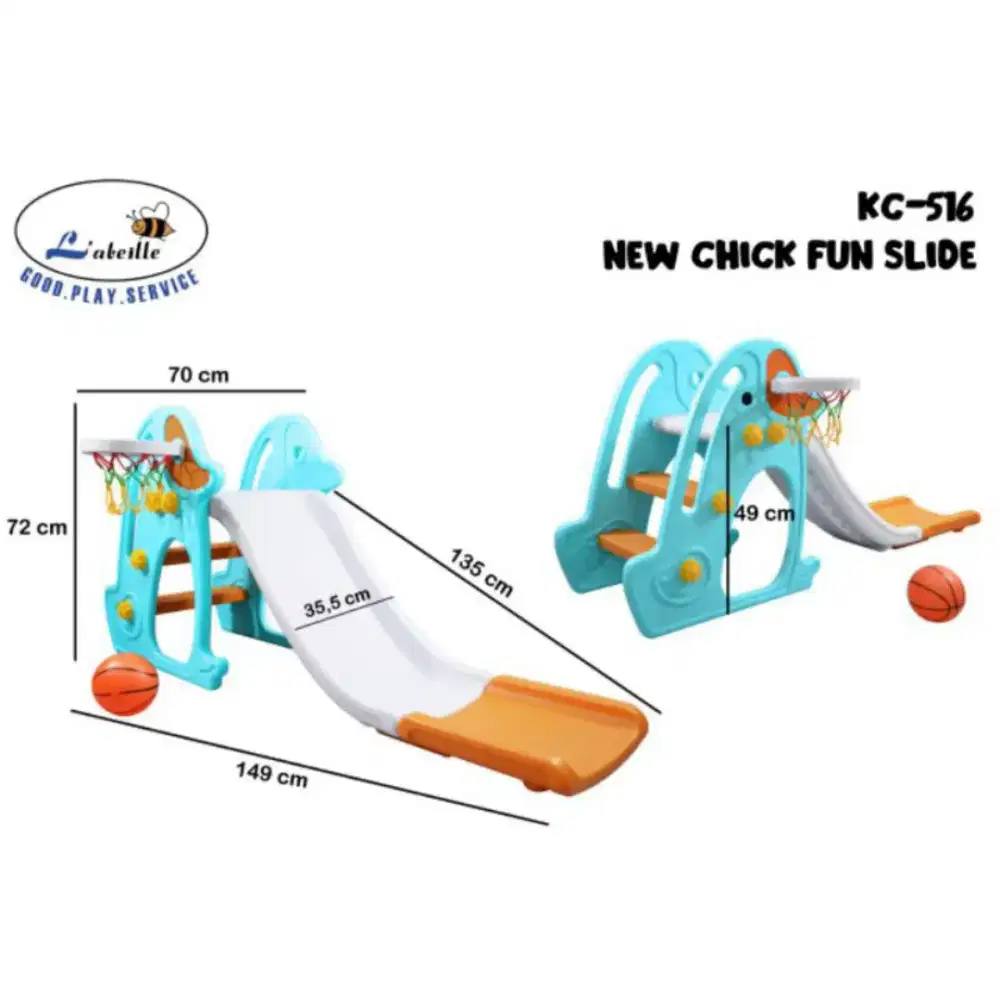 perosotan anak perosot l'abeille KC-516 new Chuck fun slide kc 516