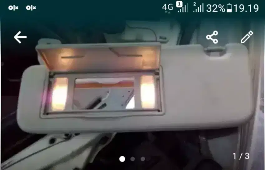 TUTUP MATAHARI perBIJI ADA LAMPU KANAN KIRI KACA BARU JUAL  MURAH
