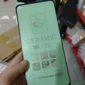 Tempered Glass Matte REDMi NOTE 9 Ceramic Full screen, Anti pecah, New