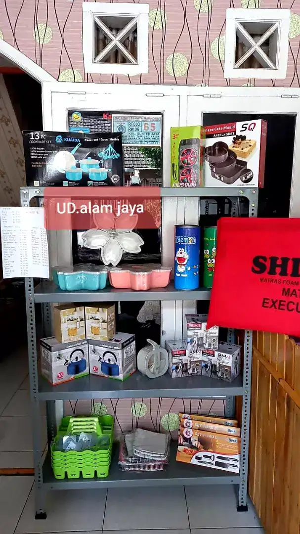 Rak besi warung sembako siap cod bos ku