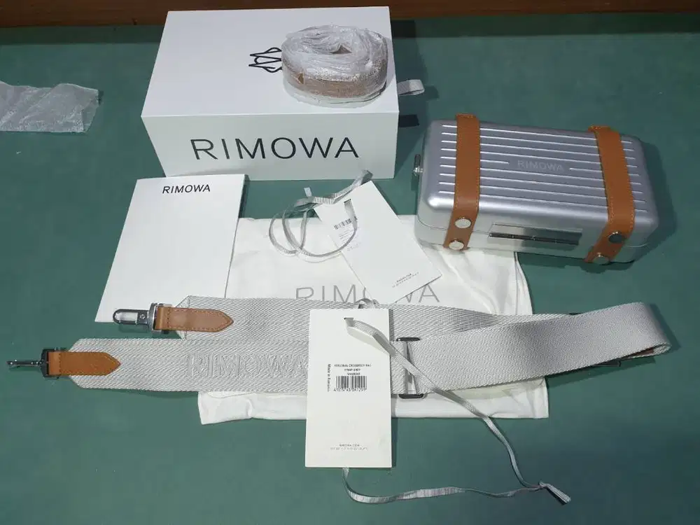 Murah BNIB Alu Rimowa Personal Crossbody bag plus silver strap
