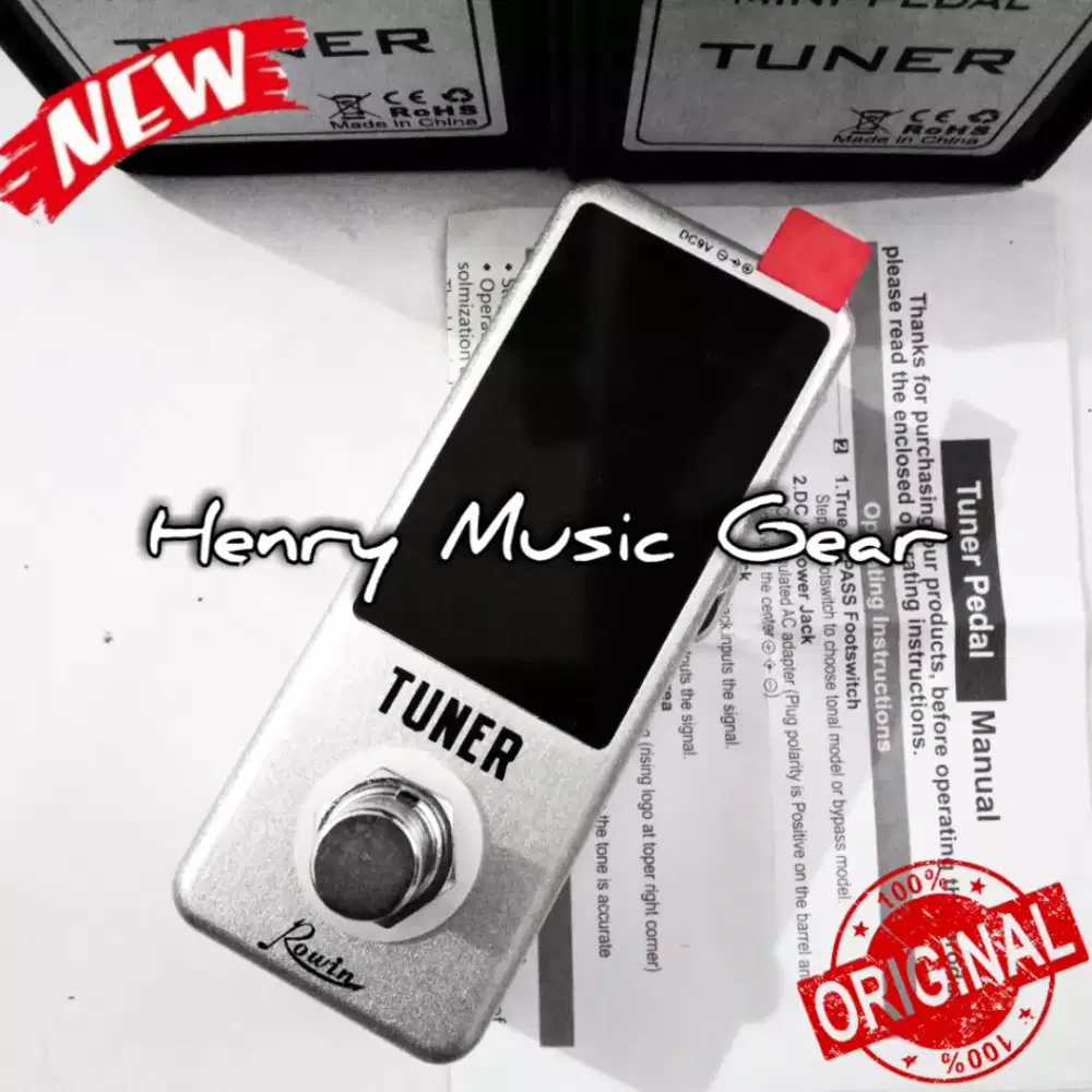 Rowin LT910 Mini Pedal Tuner BARU