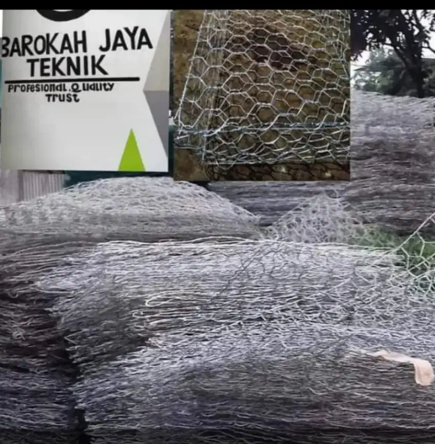 Kawat Bronjong galvanis manual