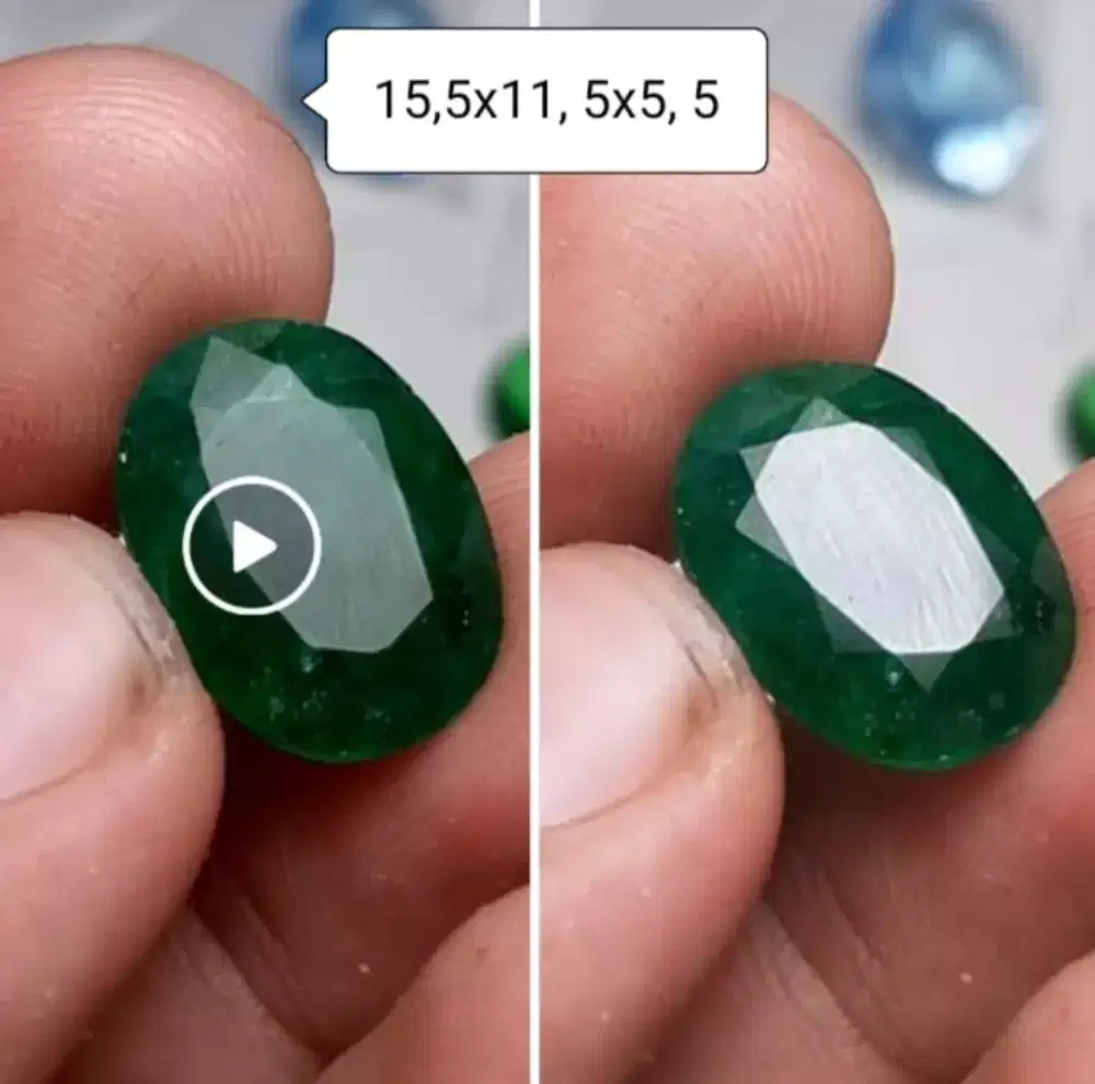 Emeradl berly colombia warna pekat ijo