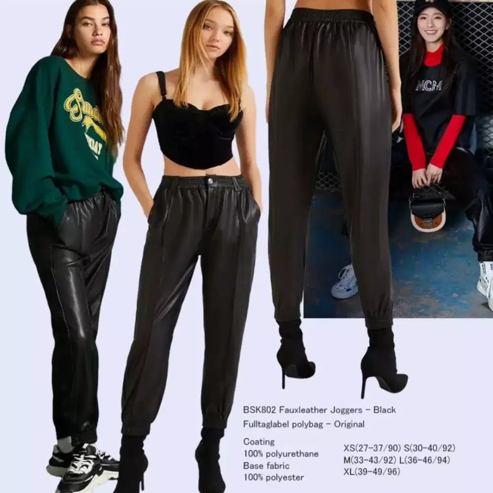 Celana Jogger Pants Breska Leather Original