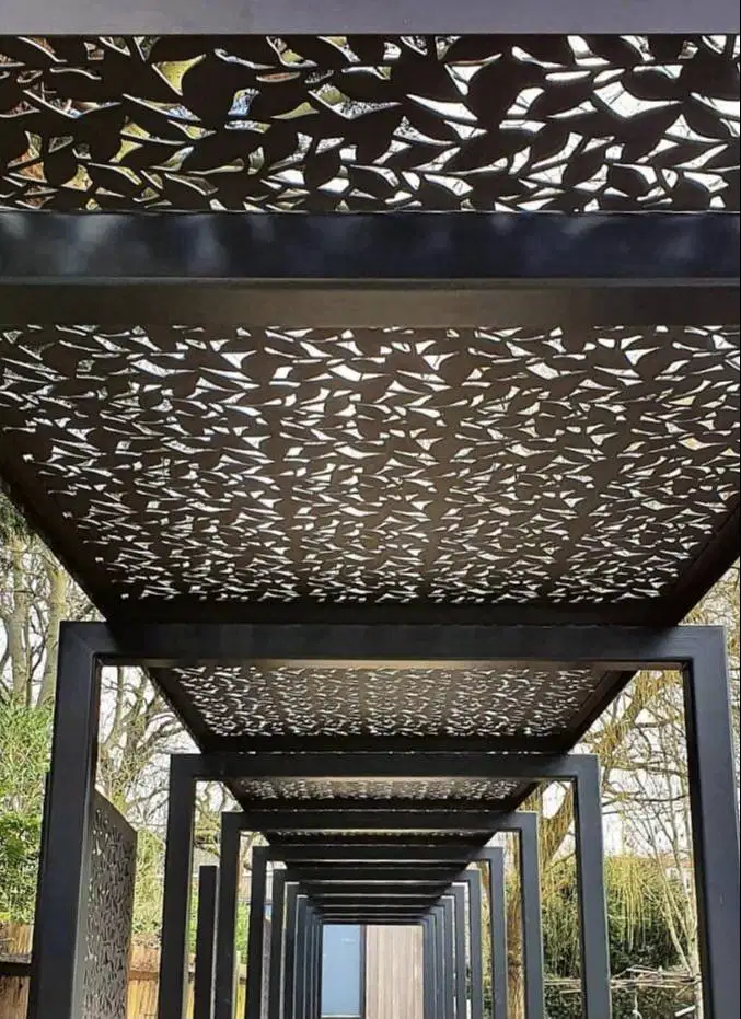 kanopi pargola plat besi cnc laser cutting #2