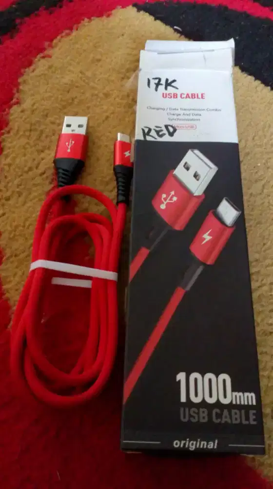 USB CABLE ORI/ Kabel Charger micro USB 2,4A