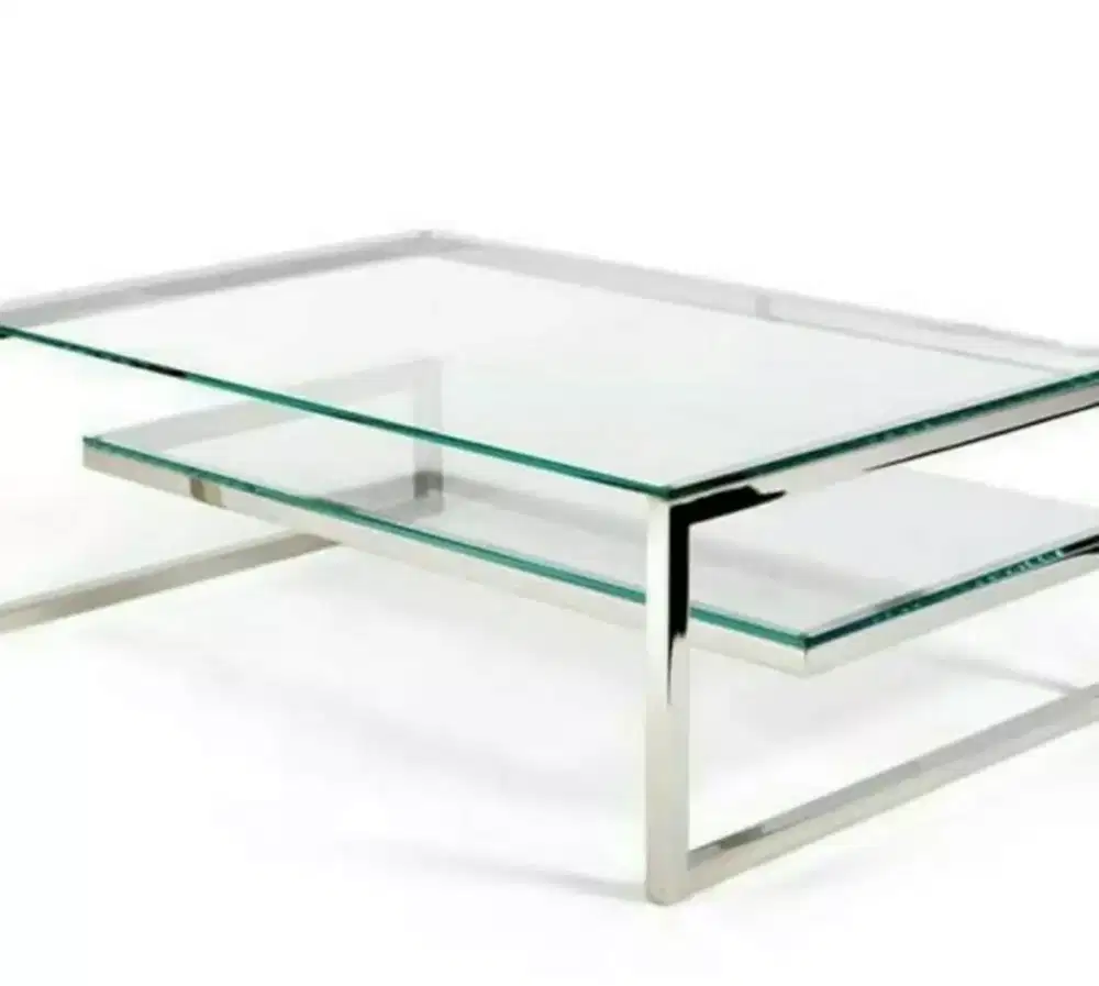 Meja hias cantik stainless steel.