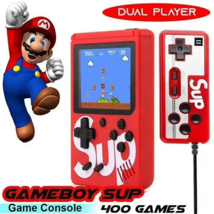 Game Boy 2 Player SUP LCD 3inch 400 Gameboy Gamebox Double Extra Stick